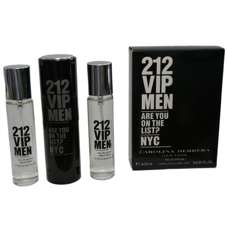 Carolina Herrera 212 VIP Men 3х20ml (Туалетная вода)